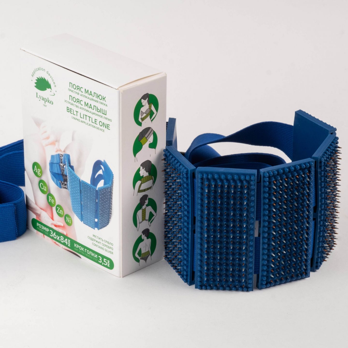 Briu Lyapko masaj acupunctura "Malis" (6 plastine) 36х84 mm, 3.5 Ag (4710) 3