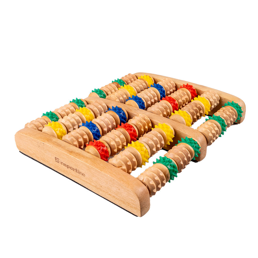 Массажер для ног деревянный (12 роликов) inSPORTline Ilonpi 25948 (10907)