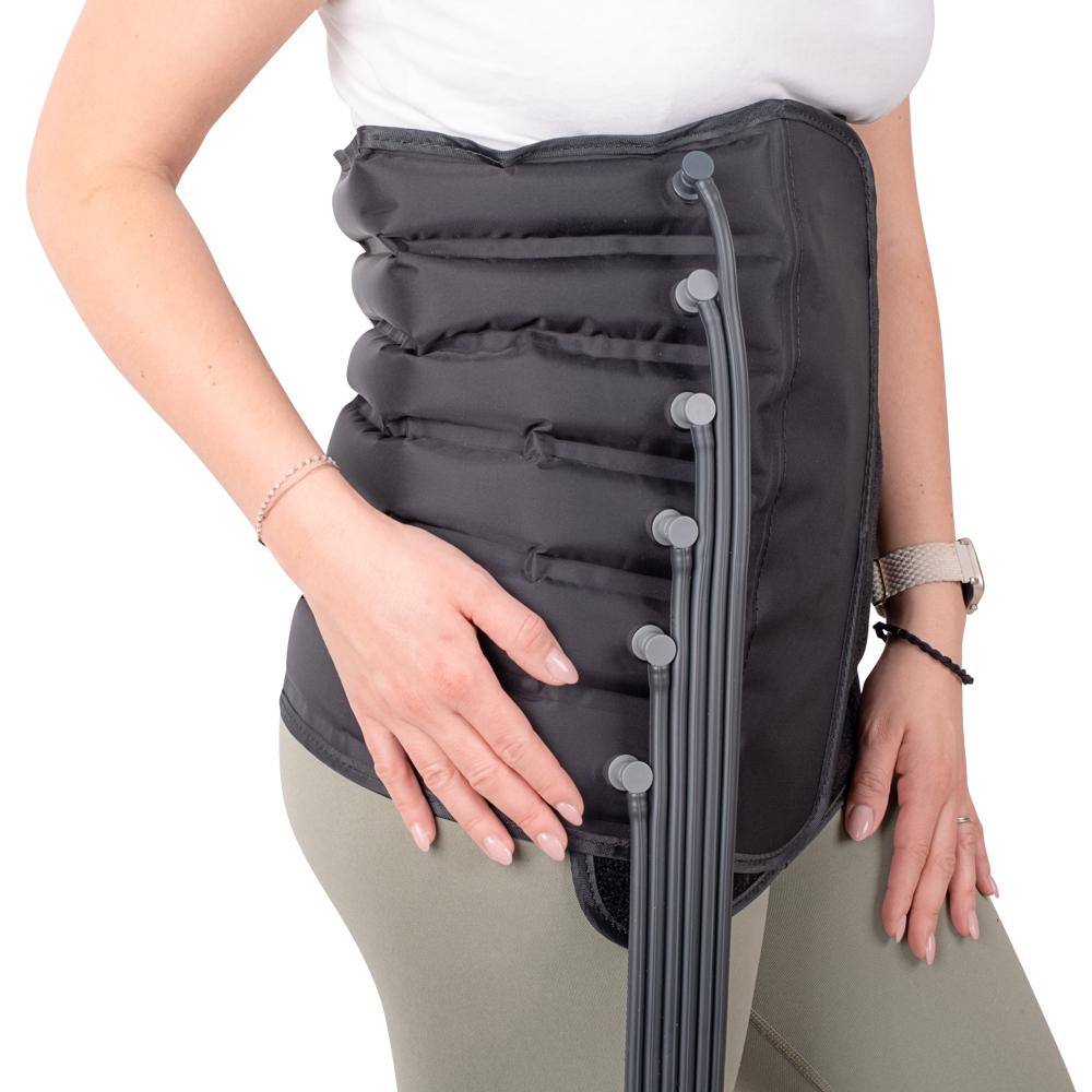 Briu masaj cu compresie aer L 128x37 cm inSPORTline Compisimo IN26392