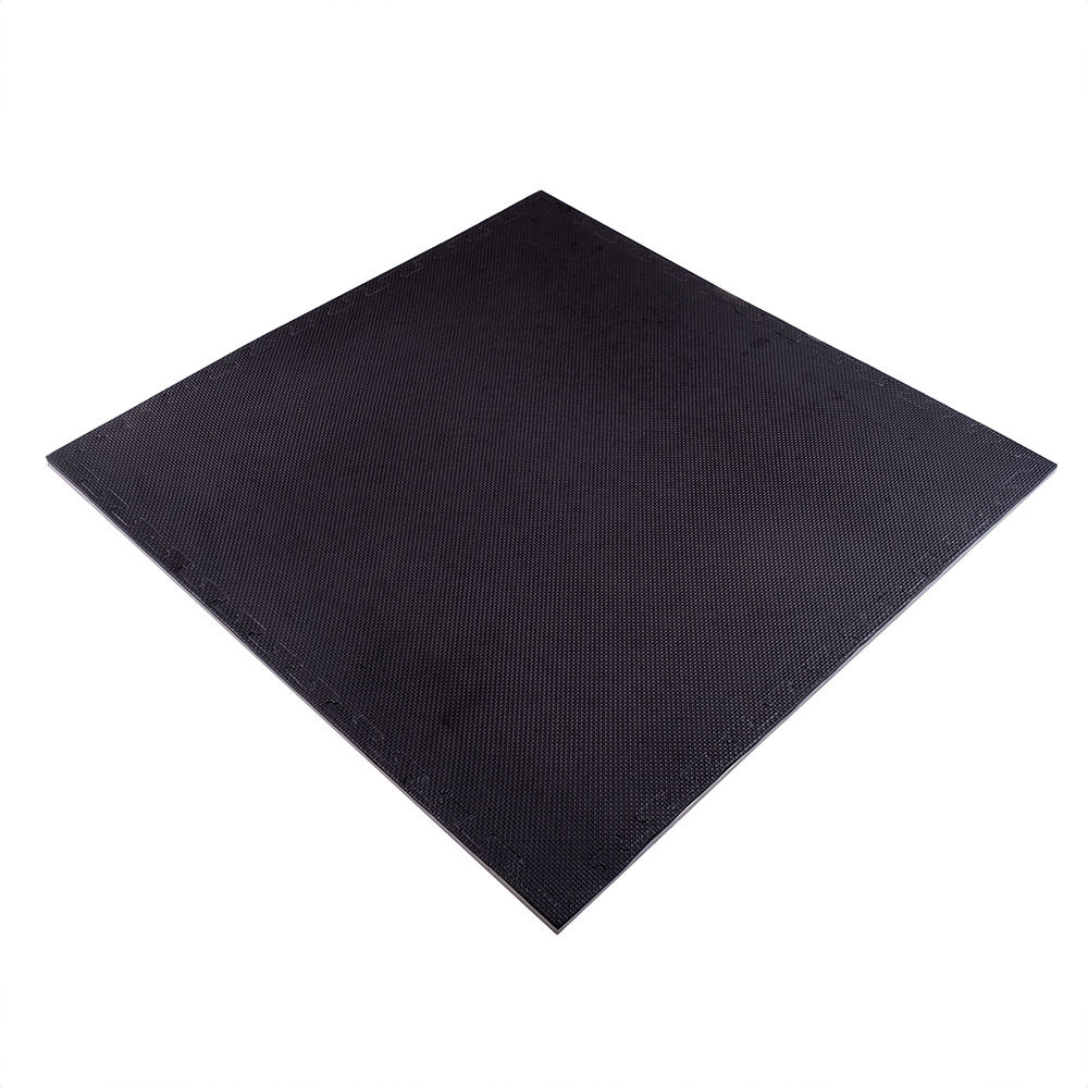 DIN 14/02 Tatami mat Eva Puzzle 1x1 m, 2 cm, 80 kg/m3 inSPORTline Sazegul 25874-1/3 black-grey (10246)