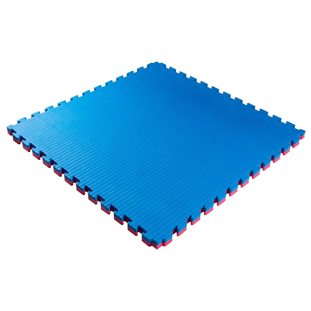 Tatami mat Eva Puzzle 1x1 m, 4 cm, 80 kg/m3 inSPORTline Malmeida 25287-2/5 red-blue (10248)