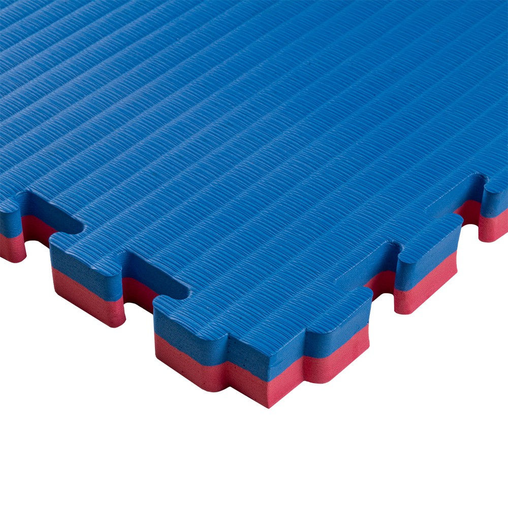 Tatami mat Eva Puzzle 1x1 m, 4 cm, 80 kg/m3 inSPORTline Malmeida 25287-2/5 red-blue (10248)