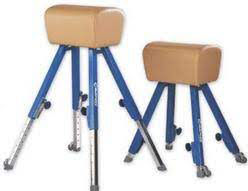 Гимнастический козел, натуральная кожа h=110-170 см 1527 (7299)