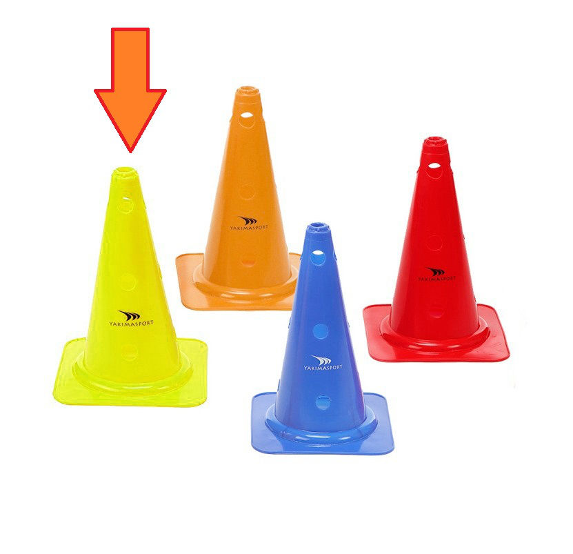 Con cu gauri 38 cm Yakimasport 100056 yellow (7862)