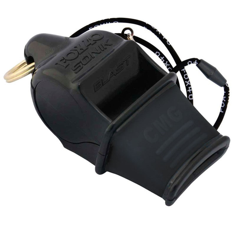 Свисток со шнурком (120 dB) Fox40 Sonik Blast CMG Black 9203-0008 (10013)