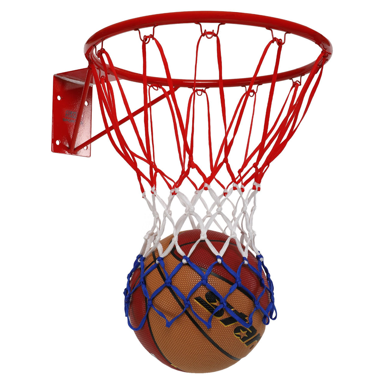 Plasa baschet (2 buc.) BN302 white-red-blue (10082)