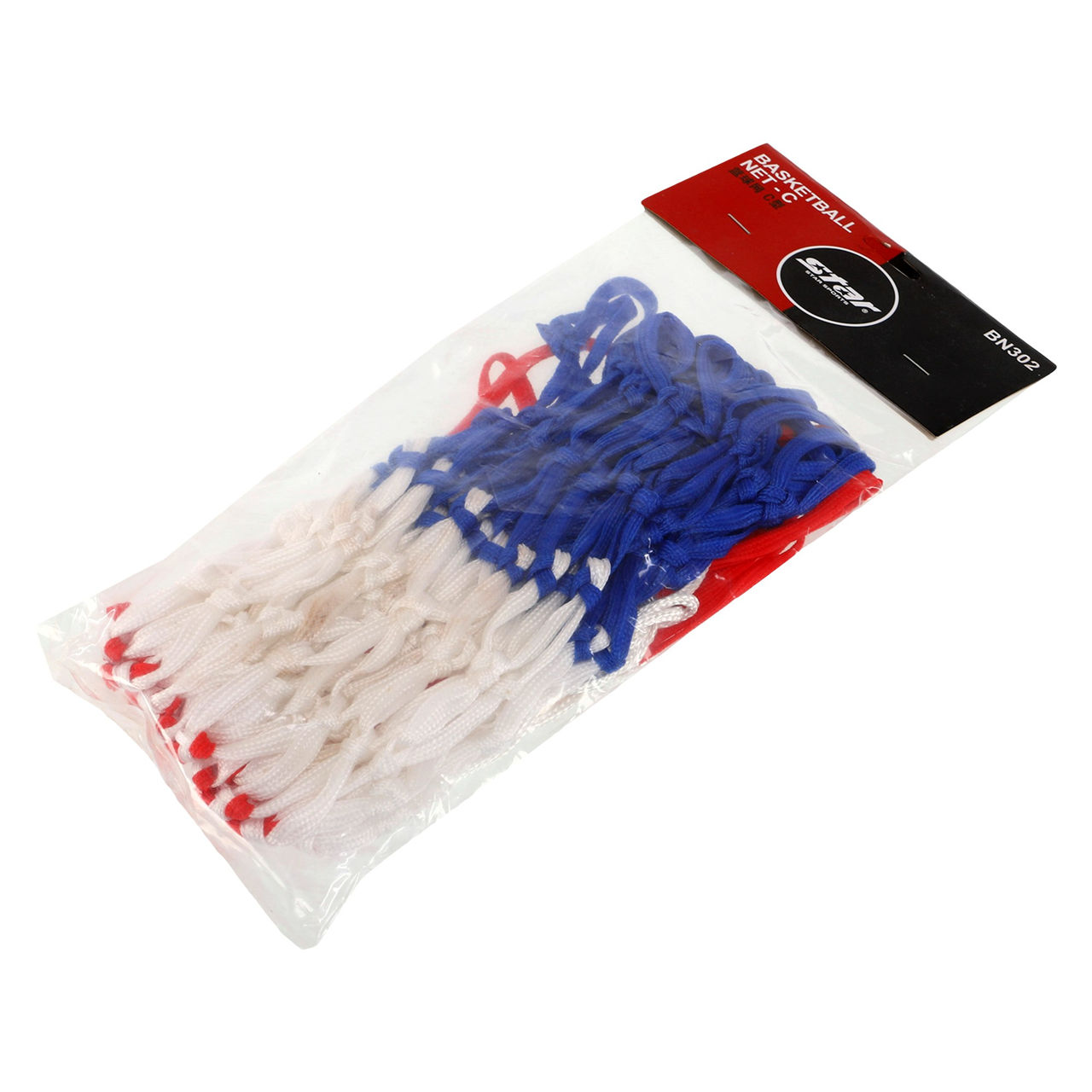 Plasa baschet (2 buc.) BN302 white-red-blue (10082)