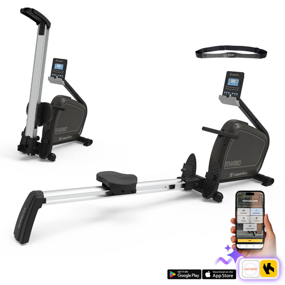 Aparat de vislit (max. 150 kg) inSPORTline inCondi RW60 8722-2 black (5342)