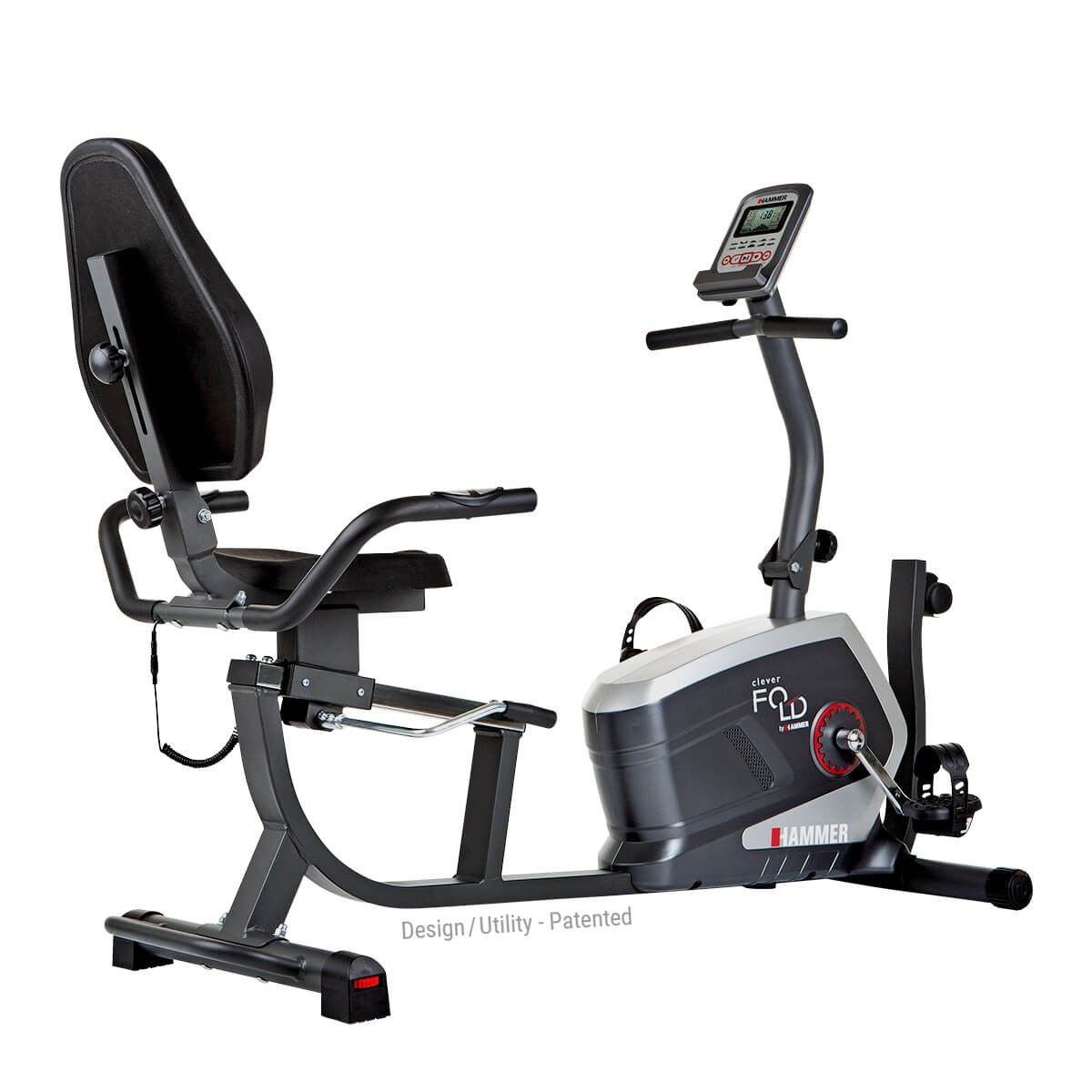 Bicicleta fitness orizontala 4854 Hammer Clever Fold RC5 (4237)