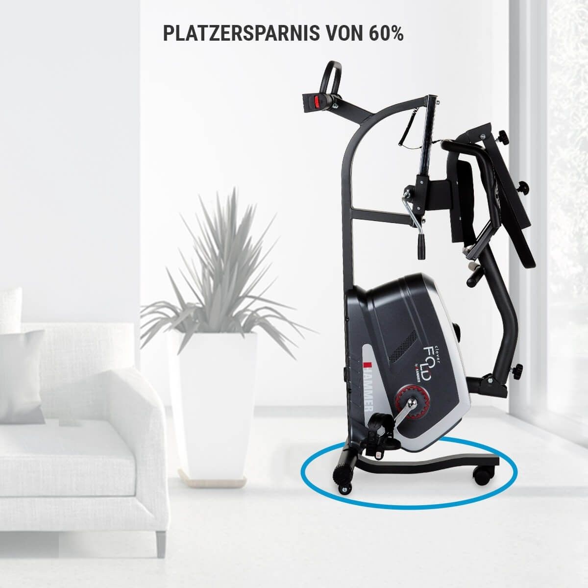 Bicicleta fitness orizontala 4854 Hammer Clever Fold RC5 (4237)