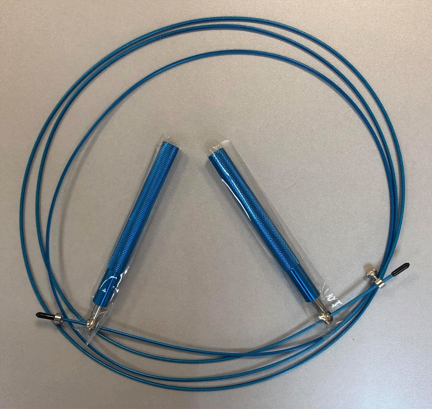 Coarda fitness 2.85 m cu cablu din metal S-1021 Aluminium (4327)