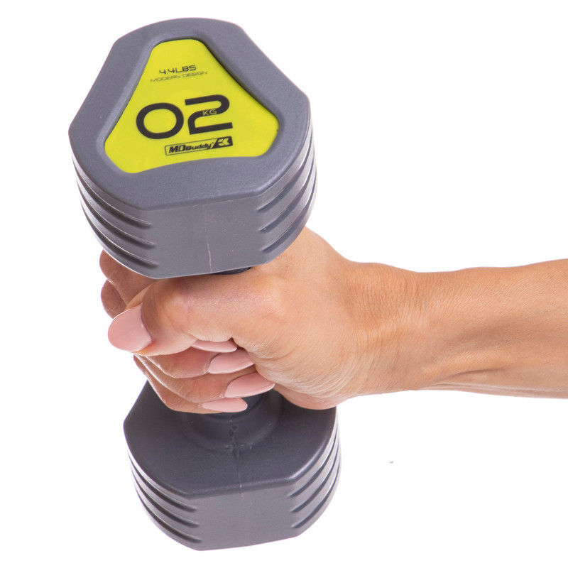 Gantera mat 2 kg (1 buc.) metal, TPU TA-2678-2 (1726)