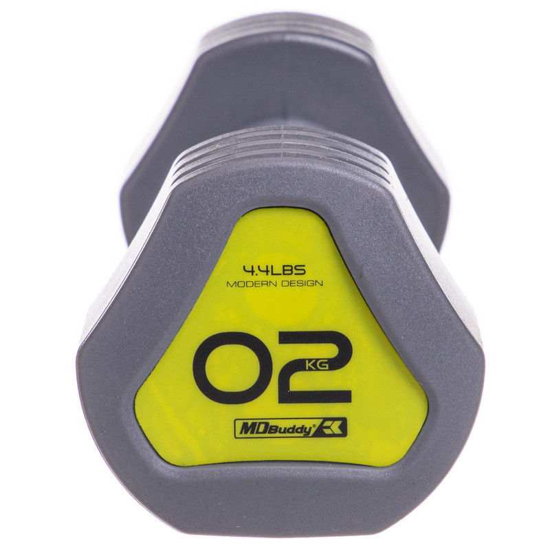 Gantera mat 2 kg (1 buc.) metal, TPU TA-2678-2 (1726)