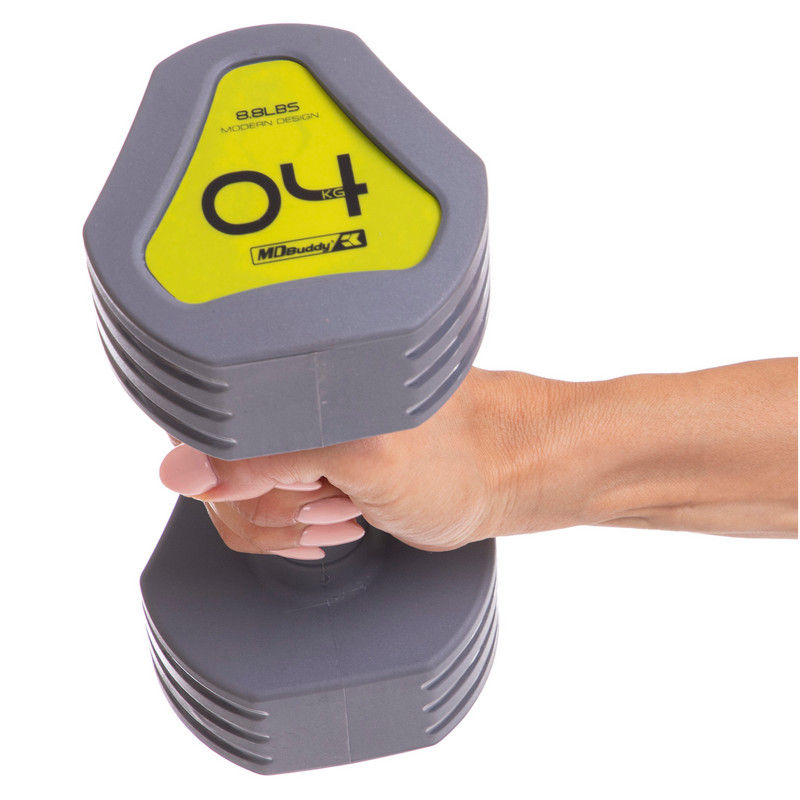 Gantera mat 4 kg (1 buc.) metal, TPU TA-2678-4 (10777)