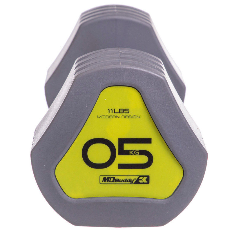 Гантель треугольная матовая 5 кг (1 шт.) металл, TPU TA-2678-5 (10778)