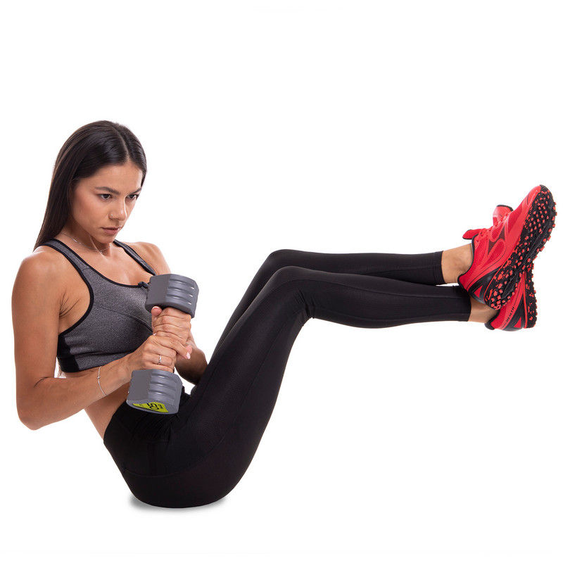 Гантель треугольная матовая 5 кг (1 шт.) металл, TPU TA-2678-5 (10778)