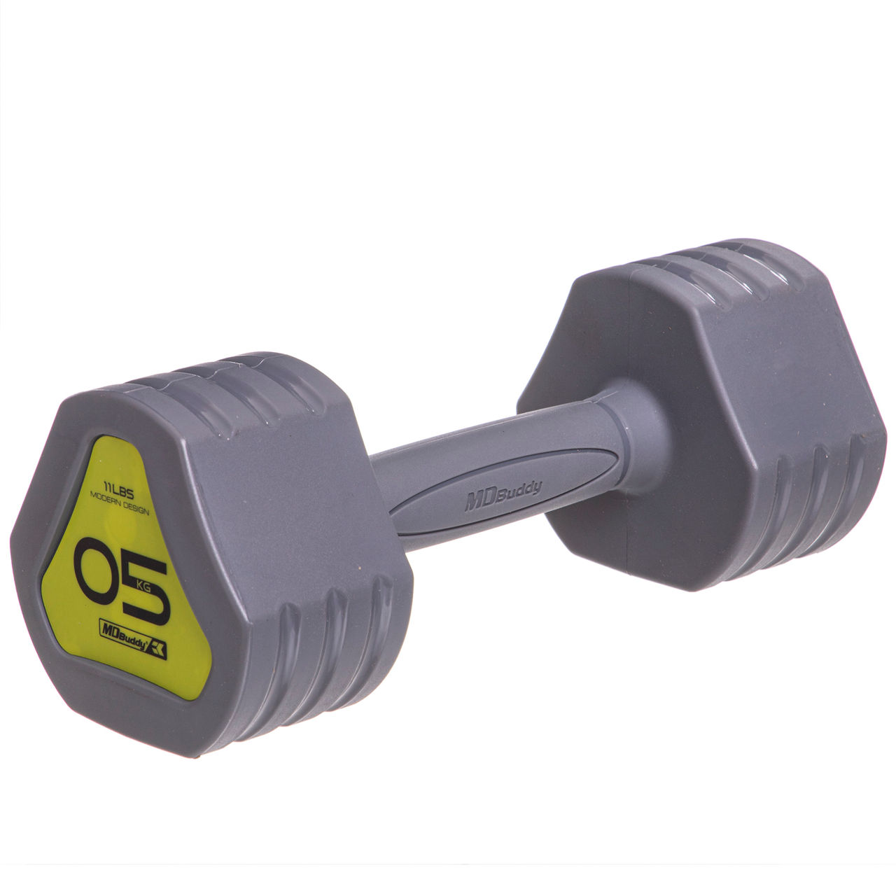 Гантель треугольная матовая 5 кг (1 шт.) металл, TPU TA-2678-5 (10778)