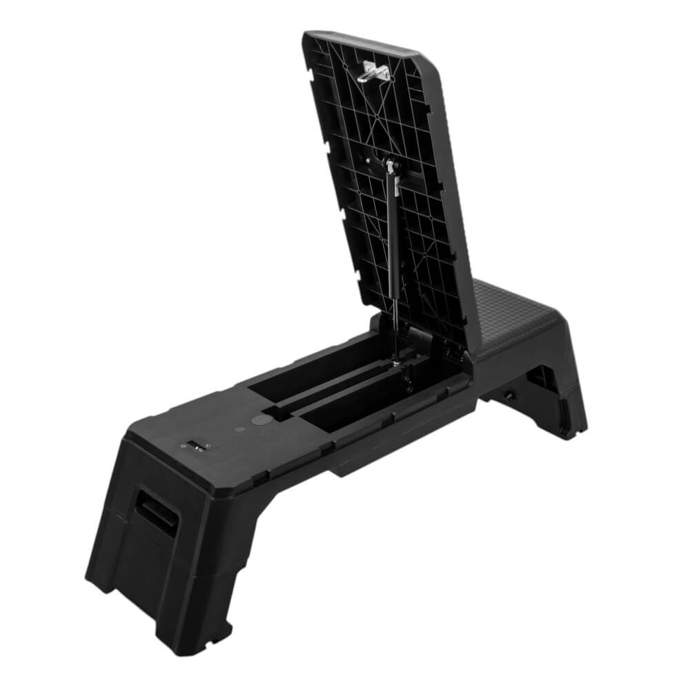 Step aerobic + banca regabila (max. 150 kg) inSPORTline AeroBench 25787-2 black (10221)