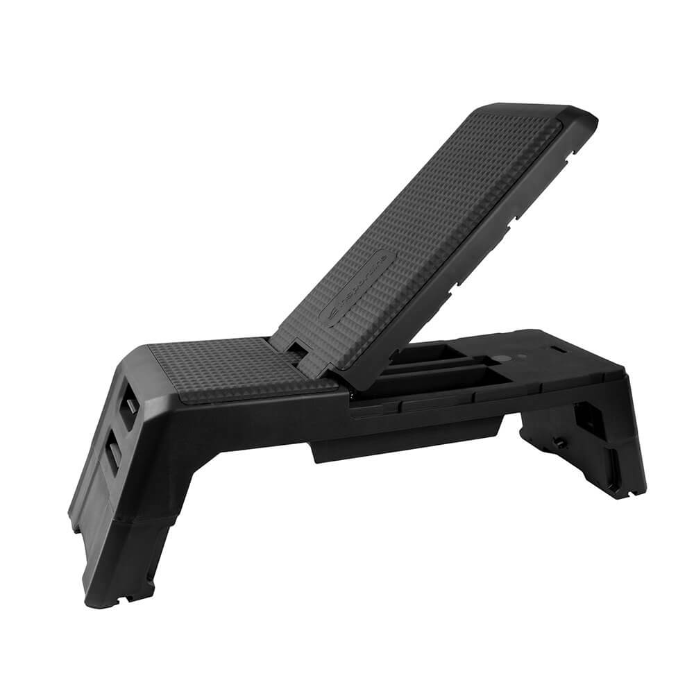 Step aerobic + banca regabila (max. 150 kg) inSPORTline AeroBench 25787-2 black (10221)
