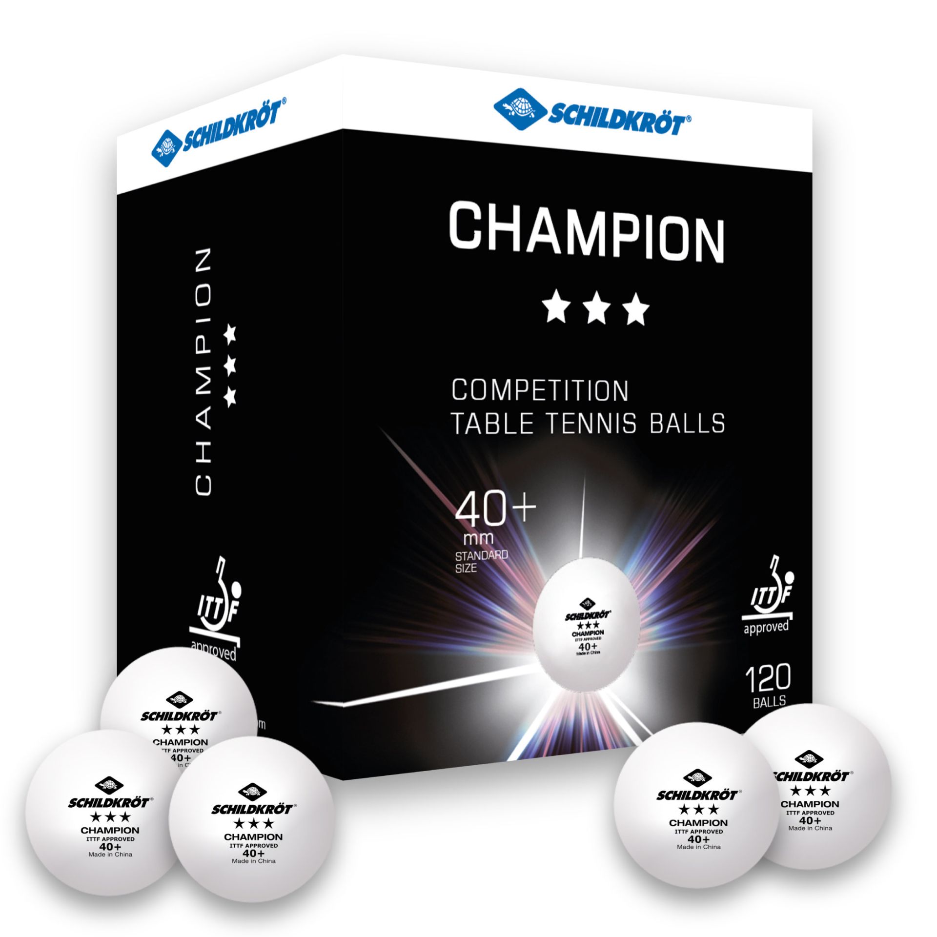 Minge tenis de masa Donic 3* ITTF Champion 608542 white (6660) 2
