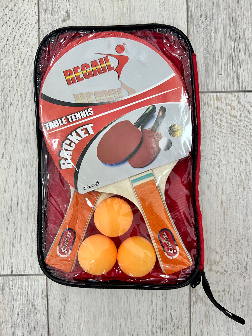Набор для настольного тенниса (2 ракетки + 3 мяча + чехол) 53099 / 54581 (10931)