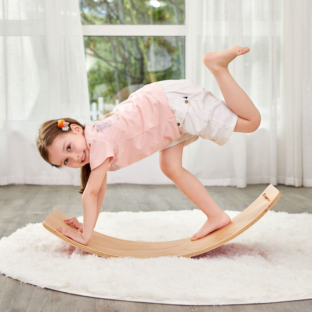 Bord balans / cordinatie din lemn (max. 200 kg) inSPORTline Inflexo 22309 (11531)