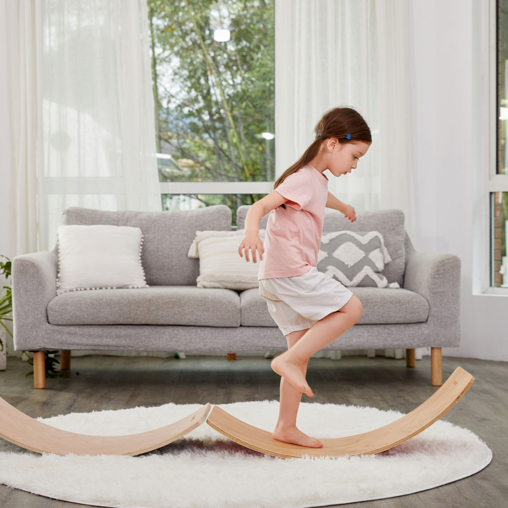 Bord balans / cordinatie din lemn (max. 200 kg) inSPORTline Inflexo 22309 (11531)