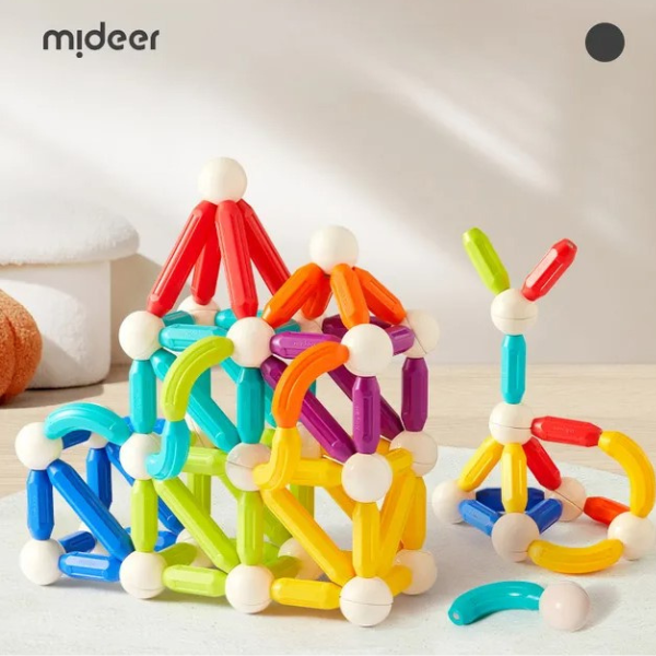 Магнитный конструктор "Радужные цилиндры" (100 шт.) 1170 (10483)