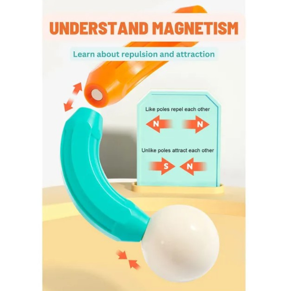 Магнитный конструктор "Радужные цилиндры" (100 шт.) 1170 (10483)