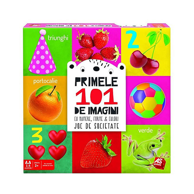 Развивающая игра "Первые 101 цветов, форм и фигур" (RO) 50837 (10121)