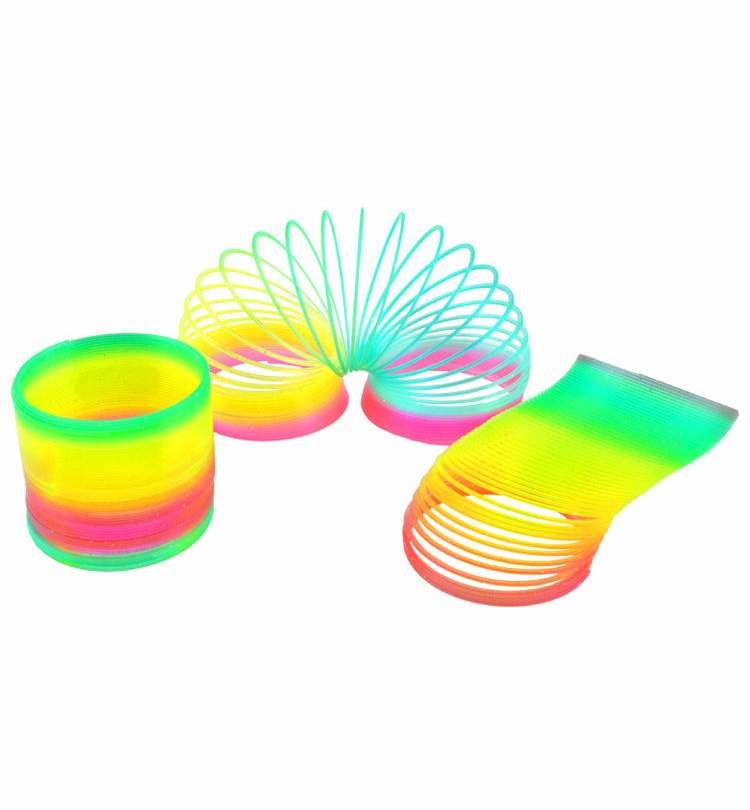 Joc pt copii spirala "Curcubeu Multi" d=5.5 cm  cu LED (3887)