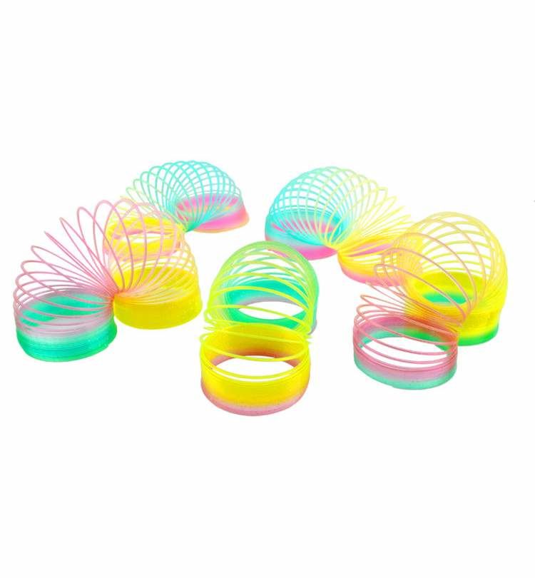 Joc pt copii spirala "Curcubeu Multi" d=5.5 cm  cu LED (3887)