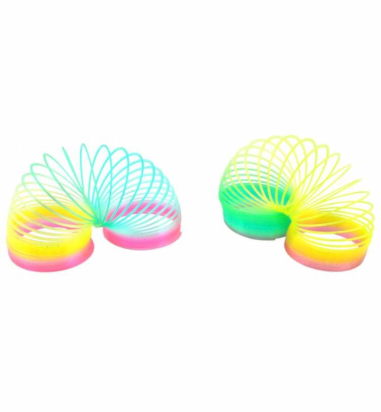 Joc pt copii spirala "Curcubeu Multi" d=5.5 cm  cu LED (3887)