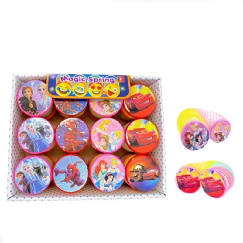 Joc pt copii spirala "Curcubeu Multi" d=5.5 cm  cu LED (3887)