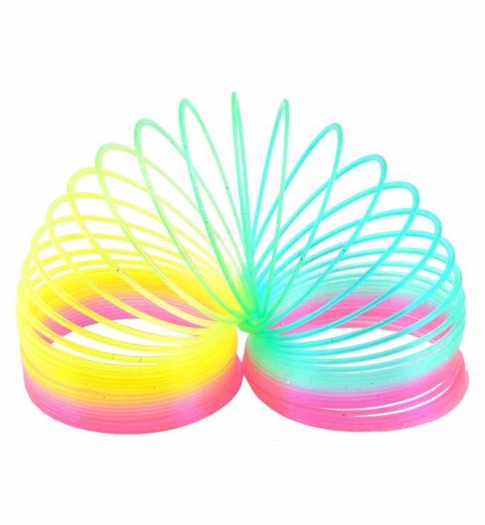 Joc pt copii spirala "Curcubeu Multi" d=5.5 cm  cu LED (3887)