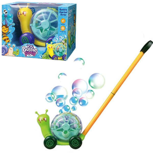 Машинка-толкач для мыльных пузырей "Улитка" (9415)