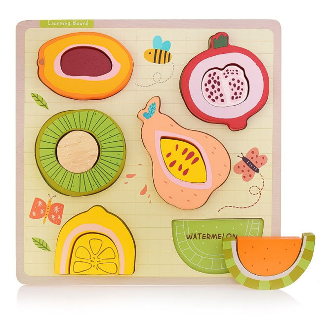 Puzzle de lemn "Figuri" 178660 / 178655 / 178659 (8882)