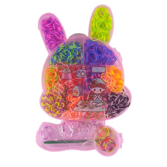 Набор для творчества с резиночками "Зайчик" FF-050 (7789)