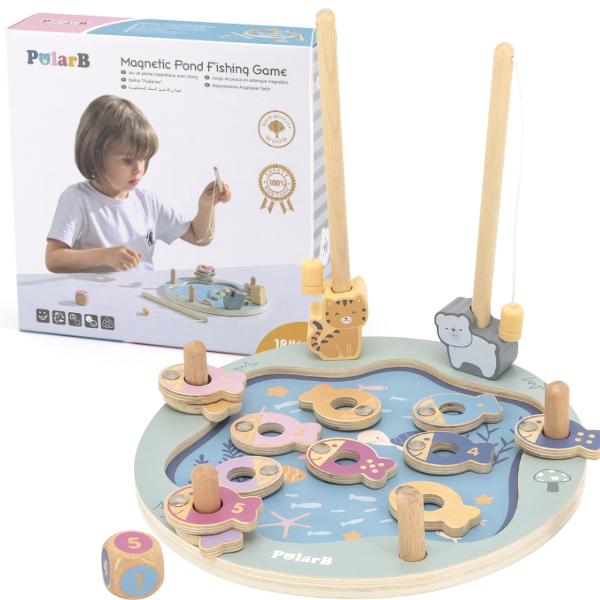 Деревянный игровой набор "Магнитная рыбалка" 44080 (11055)