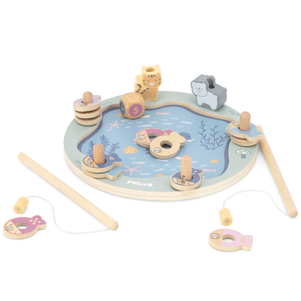 Деревянный игровой набор "Магнитная рыбалка" 44080 (11055)