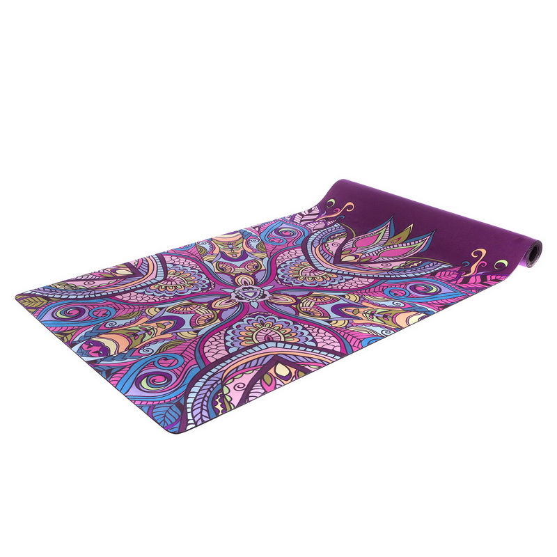 Коврик для йоги (замша + каучук) 183x61x0.3 см FI-5662 (5731)