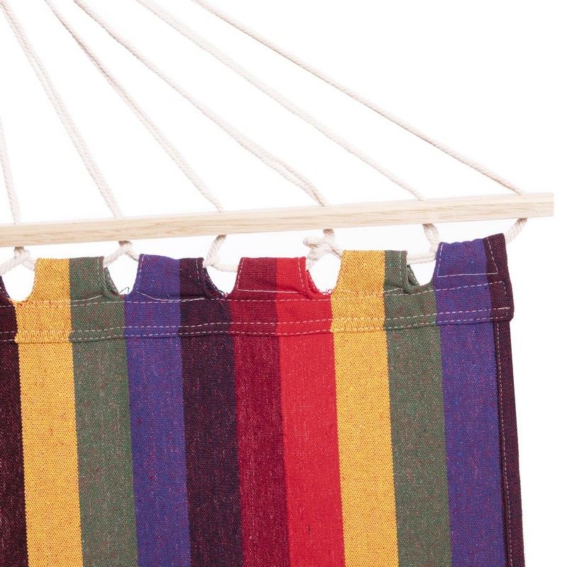 Гамак с перекладинами 2x1 м, хлопок/дерево TO-615 (5116)