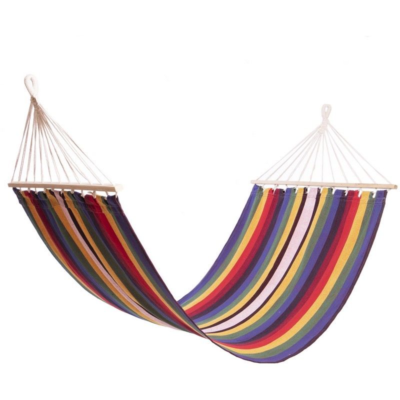 Гамак с перекладинами 2x1 м, хлопок/дерево TO-615 (5116)