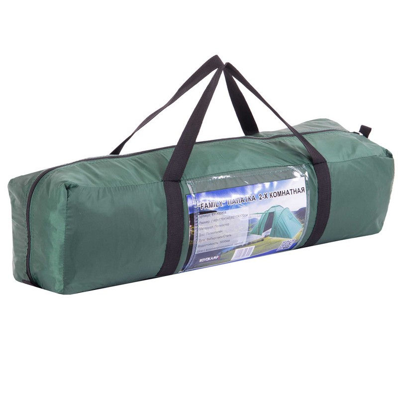 Cort turistic pt 4 persoane cu 2 camere, copertina si vestibul SY-100804 (2291)