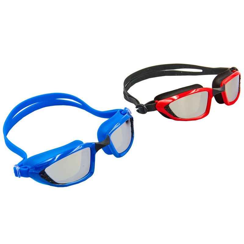 Очки-полумаска для плавания (поликарбонат, TPR, силикон) 1366M (898)