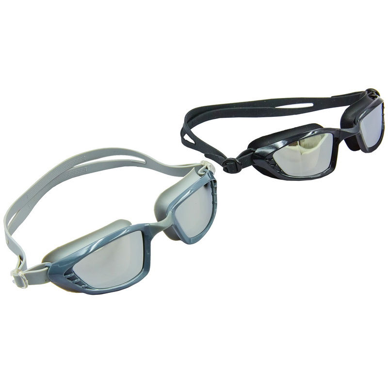 Очки-полумаска для плавания (поликарбонат, TPR, силикон) 1366M (898)