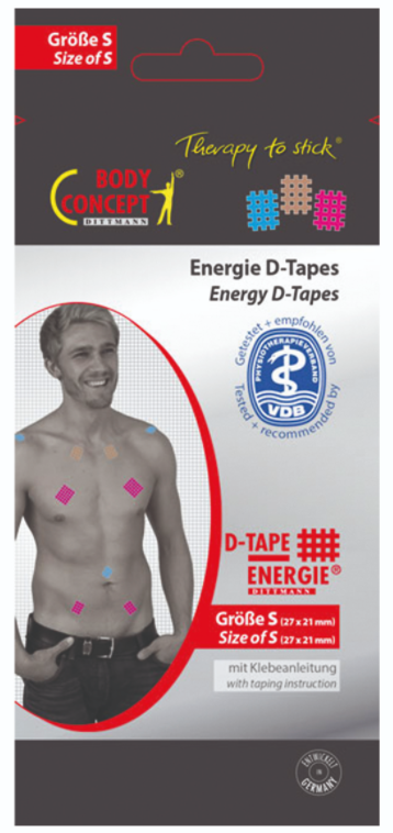 Точечный кинезиотейп S 27х21 мм Dittmann (4304)