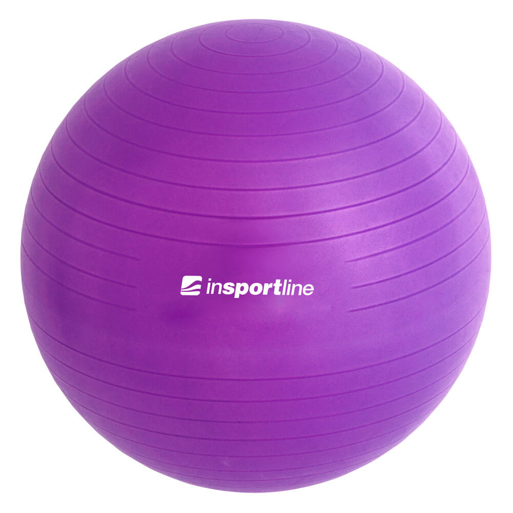 Minge de gimnastica cu pompa (max. 600 kg) d=85 cm inSPORTline Top Ball 3912-4 violet (2999)