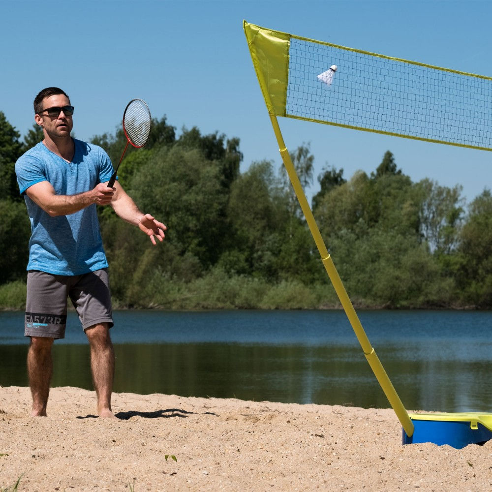 Набор для бадминтона (сетка + 2 ракетки + 2 воланчика + чехол) Donic Schildkrot 970992 (9084)