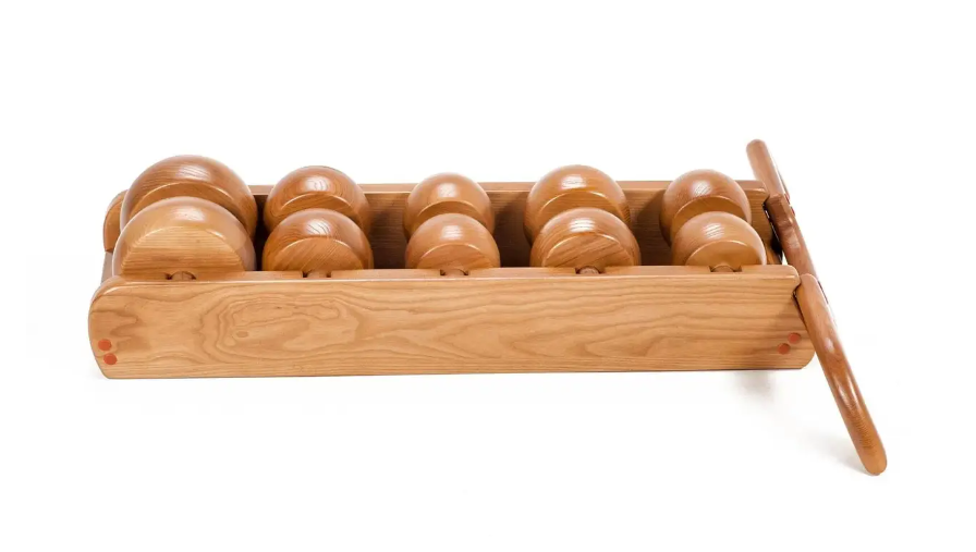 Aparat masaj pentru spate din frasin (max. 200 kg), 5 role Tremass Doctor (6778)